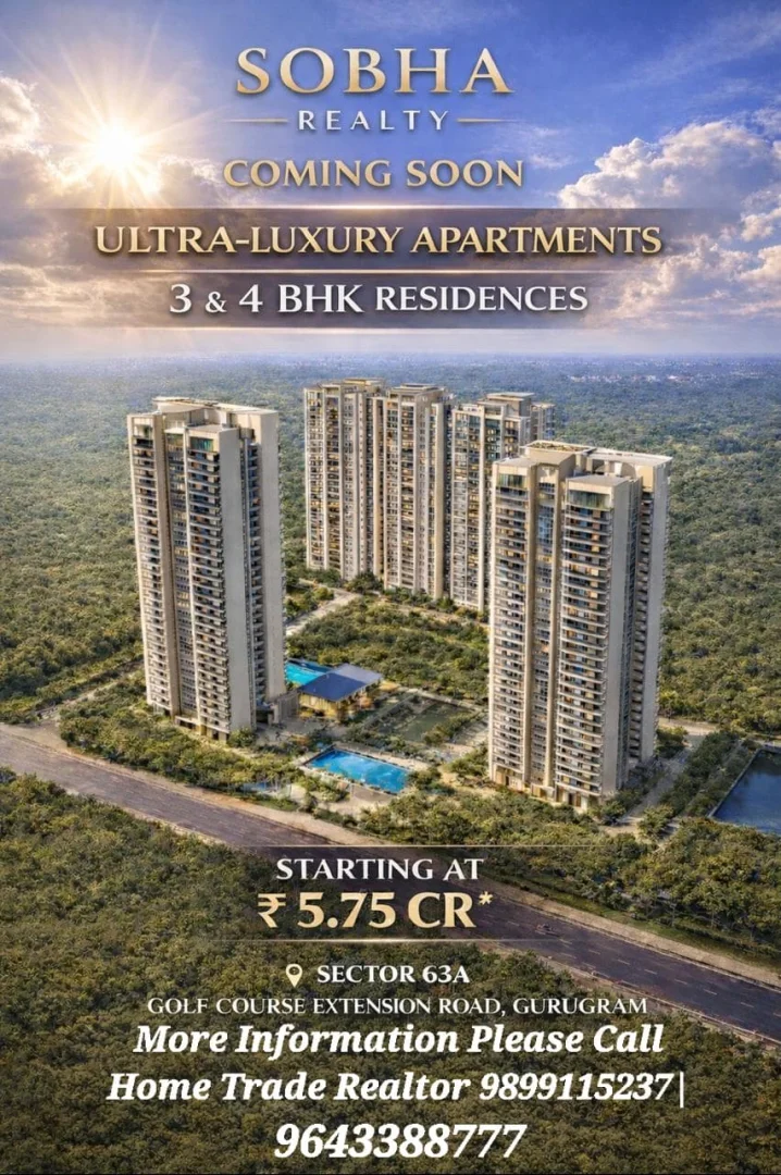 Shobha Sector 63A Gurgaon: Ultra-Luxury Pre-Launch on Golf Course Extension Road