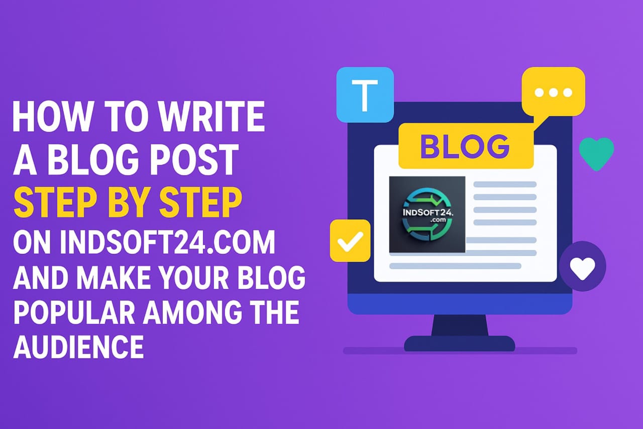 How to Write and Publish a Blog Post on IndSoft24